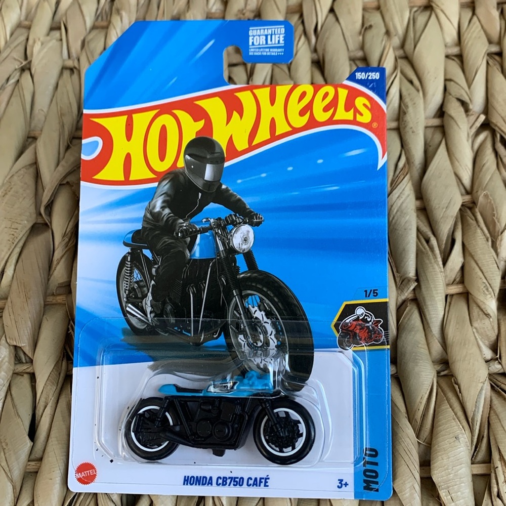 Hot Wheels Motorcycle Honda CB750 Cafe Diecast Motor Bike HotWheels Car HW 🆕